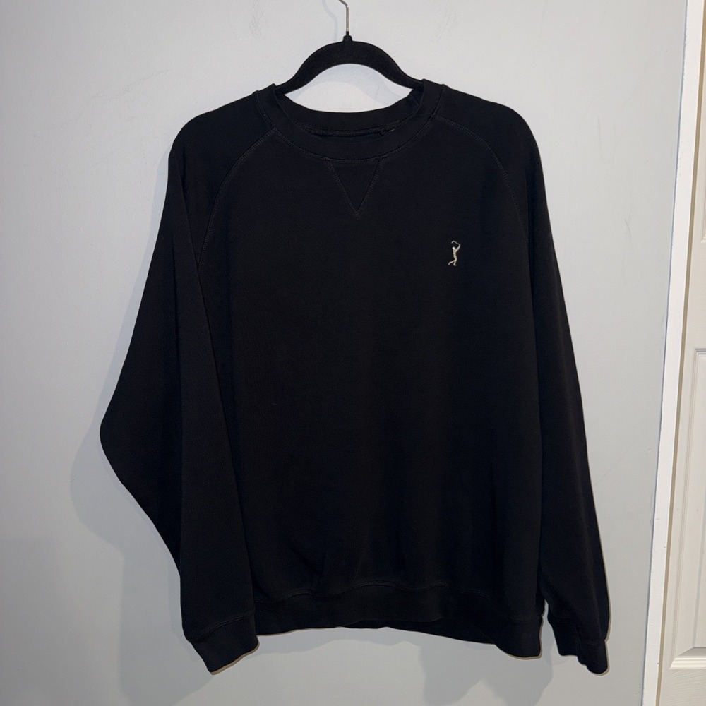 Masters Collection‎ Augusta Sweatshirt XL Black Pima Cotton Crewneck Golf Logo